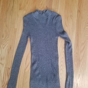 Sparkly grey turtleneck